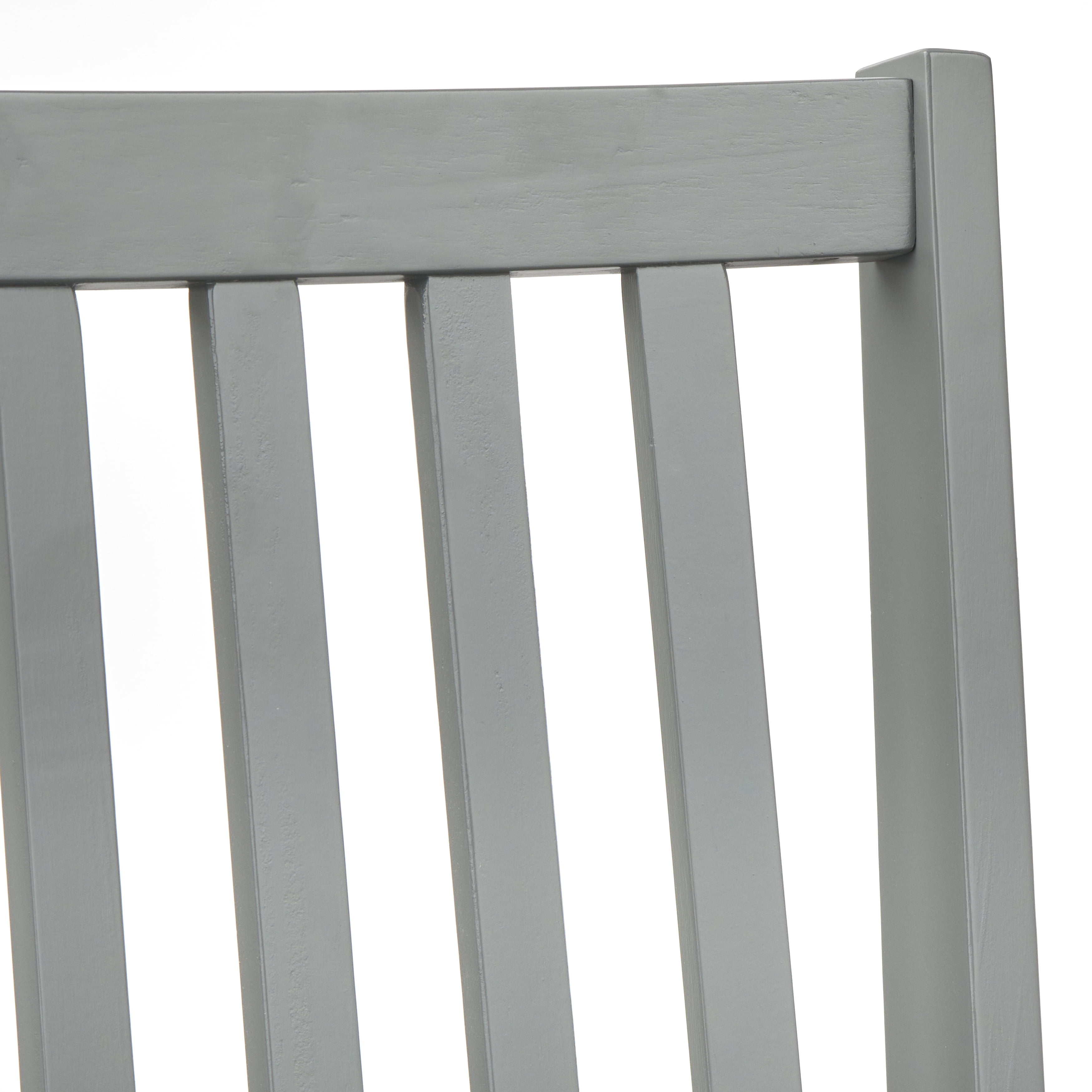 Free Shipping TMS Shaker Wood Slat Back Dining Chair Set of 4 Charcoal Gray Walmart
