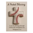 thumbnail image 2 of Synthetic Leather Baseball, Inspirational Pocket Blessing With Handcrafted Stitching, for Athletic Motivation, A, 2 of 5