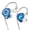 No Mic - Blue, variant on SENHAWK Q3 Pro Rhinestone in Ear Monitor Headphones, Bling Crystal Wired Earbuds IEM, 11mm Dynamic Driver HiFi Stereo Noise Isolating Earphones for Singers Musicians Gaming, 3.5mm Jack