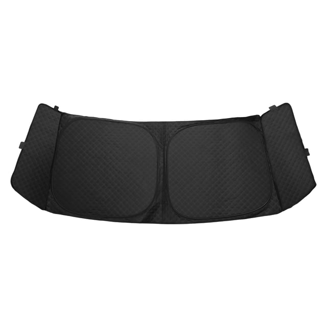 Cubierta para ventana de automóvil Unique Bargains para Honda N-BOX JF5/JF6 Series, parasol para parabrisas, película de aluminio, poliuretano, sombra plegable, negra