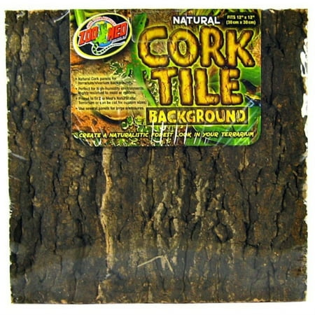 UPC: 0097612041019 | Zoo Med Natural Cork Tile Terrarium Background – Small – (12  Long X 12  Wide)