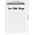 thumbnail image 2 of Inkdotpot To Do List Notepad 6 X 9 Paper Stationery, White To Do Checklist Spiral Notepad Daily Checklist- Motivational Organizer Planner List Pad- Notepad Tear Off (50 Sheets), 2 of 5