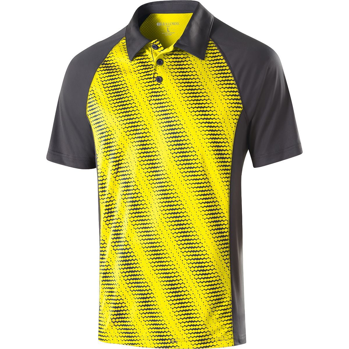 Holloway Sportswear S Torpedo Polo Bright Yellow/Carbon 222531