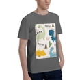 thumbnail image 2 of Bingfone Childish Dinosaur Men'S Loose Fit Short-Sleeve Pocket T-Shirt, 2 of 7