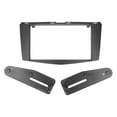 thumbnail image 1 of Fascia Trim, ABS Plastic Central Console Navigation Panel Gapless Fit Black 2DIN  For Car, 1 of 8