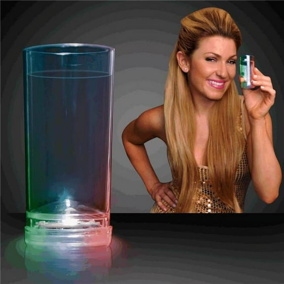 Blinkee 1295010 LED High Ball Glass, Multi Color
