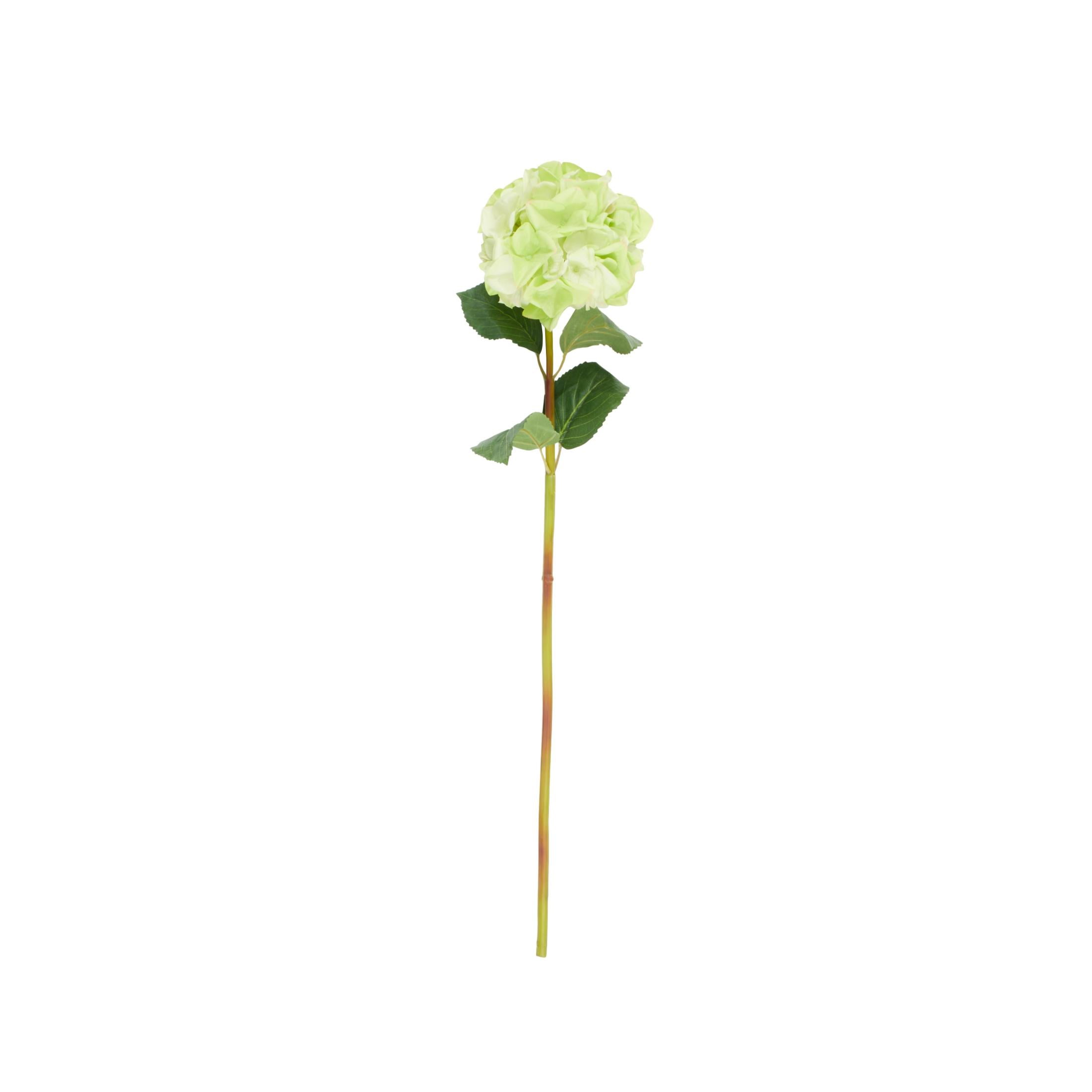 32" Plastic Floral Tall Hydrangea Artificial Flower Stem, by DecMode (8 Count)