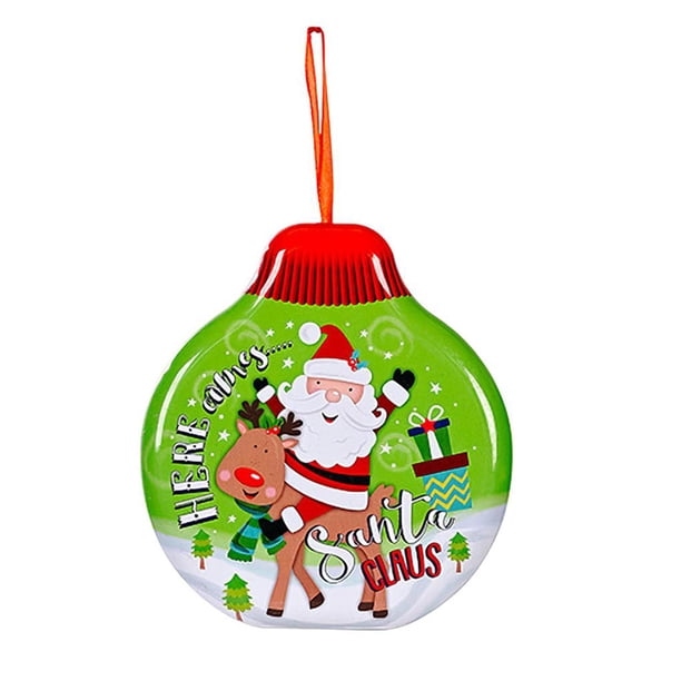 Caja De Grageas De Dulces De Navidad Adornos Para Árboles De Navidad Caja De Regalo De Hierro Adornos Navideños Para El Hogar De Navidad Año Nuevo Advancent HA025840-01