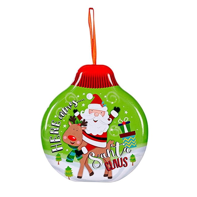Caja De Grageas De Dulces De Navidad Adornos Para Árboles De Navidad Caja De Regalo De Hierro Adornos Navideños Para El Hogar De Navidad Año Nuevo Yuarrent HA025840-01