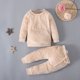 thumbnail image 2 of Sudadera Para Niños Pequeños Otoño Invierno Color Sólido Suéter De Manga Larga Pantalones Dos Piezas Ropa Para Niños Caqui Odeerbi  LM103-3399, 2 of 9