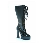 Women's Black Lace Knee High Boots
