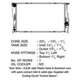 thumbnail image 2 of CSF 3716 1 Row Plastic Tank Aluminum Core Radiator, 2 of 2