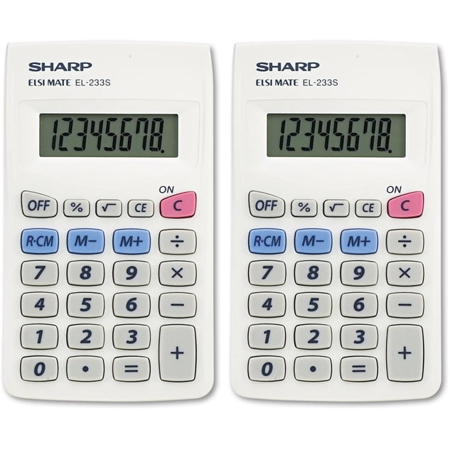 Calculadora de Funciones Estándar Sharp EL233SB (Paquete de 2)