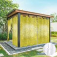 thumbnail image 6 of Outdoor Curtains for Patio Waterproof, Boho Flowers Outdoor Privacy Panels Grommet, Yellow Floral Vintage Bohemian Watercolor Blackout Outside Curtains for Porch/Cabana 54"x108", 2 Panels, 6 of 8