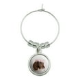 thumbnail image 1 of Springer Spaniel Dog Flower Blossom Tiara Wine Glass Charm Drink Marker, 1 of 5