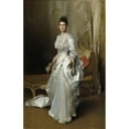 thumbnail image 3 of John Singer Sargent 17x24 Black Modern Framed Museum Art Print Titled - Margaret Stuyvesant Rutherfurd White (Mrs. Henry White) (1883), 3 of 5