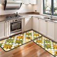 thumbnail image 3 of Kitchen Rugs Sets Of 2,Sunflower Checkered Pattern Anti Fatigue Kitchen Mat Rugs Non Slip Washable,Decorative Kitchen Floor Mats for Kitchen,Sink,Laundry,17"x47"+17"x47", 3 of 5