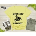 thumbnail image 5 of Cowboy Horse Rider Shirt Animal Gifts For Men Women Girls Kids Boy Tshirt Cowgirl Western Rodeo Shirt Vintage Wild West Texas Cowboy Tshirt, 5 of 7