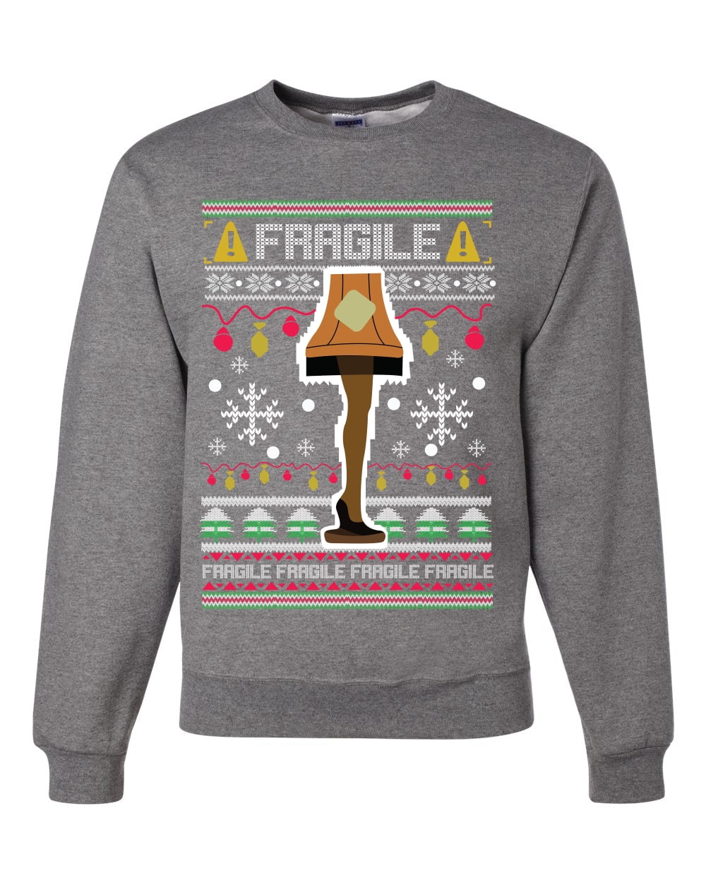 Fragile Lamp Christmas Story Leg Outfit Forest Green Basic Men's T-Shirt Fragile Lamp Christmas Story Leg Outfit Forest Green Basic Men's T-Shirt