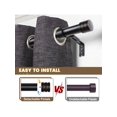 thumbnail image 4 of USFOOK 1 Inch Curtain Rods 30 To 88 Inch(2.5-7.3ft) Black Curtain Rods For Windows 56 To 84 Inches, Splicing Drapery Rods With Cap Finial, 4 of 5