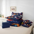 thumbnail image 6 of Feelyou Cartoon Soccer Rugby Twin Bedding Sets 7-Piece, Football Athlete Helmet Bedding Comforter Set, Basketball Sports Reversible Sheet Sets, Luxury Bedroom Decor, 6 of 8