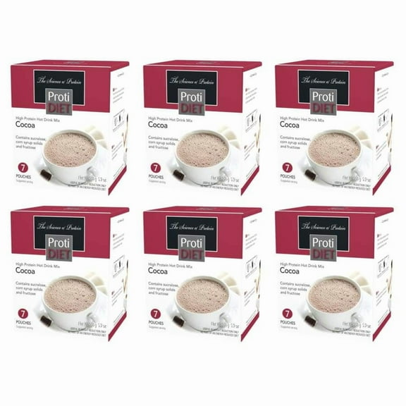 Proti Diet 15g Protein Hot Cocoa Drink Mix Size: 6-Pack