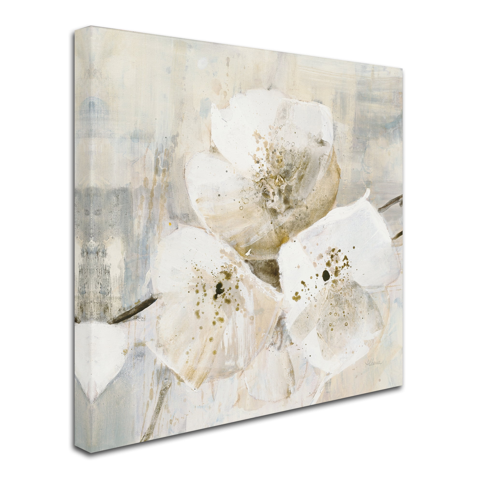 Trademark Fine Art 'Elegance III Greige' Canvas Art by Albena Hristova
