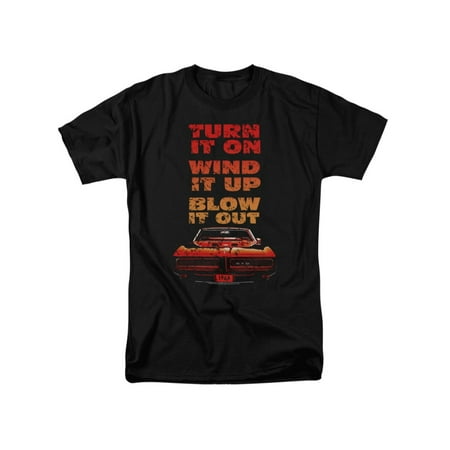 Firebird Track Top - Pontiac Famous GM Automobiles Firebird Turn It On Blow It Out Adult T-Shirt Tee