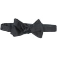 thumbnail image 1 of Dion Men's Black All Silk Bow Tie - One Size, 1 of 1