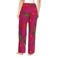 thumbnail image 3 of Bingfone Pajamas For Women,Cherry Pajama Pants With Pockets-Xx-Large, 3 of 9
