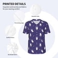 thumbnail image 3 of KLL Astronaut Rabbit for Men's Baseball Shirts,Short Sleeve Casual Shirts Button Down Shirt for Men Beach Summer Wedding Shirt-4X-Large, 3 of 7