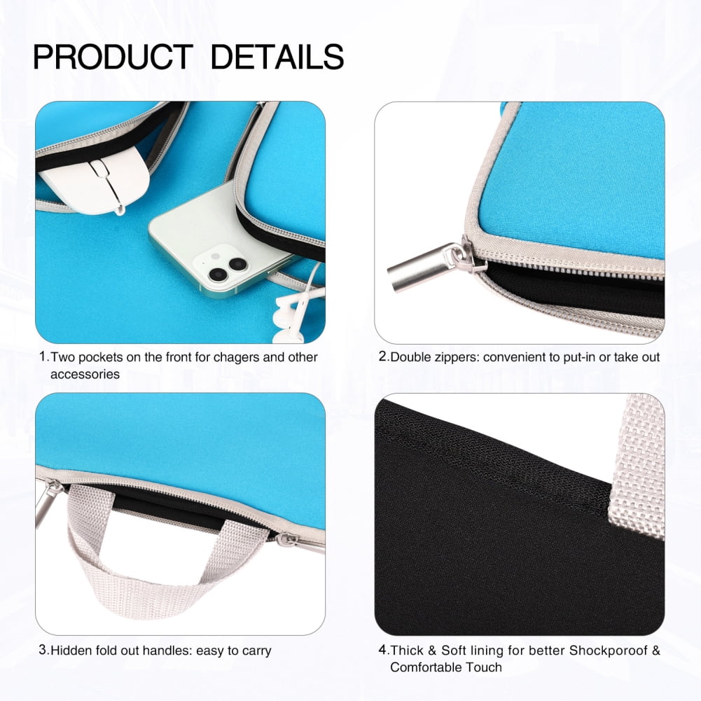 Laptop Sleeve 14 inch, 16 Inch Laptop Case, Protective Laptop Cover Tablet Carrying Bag Compatible for 14-16 inch MacBook Air/MacBook Pro, Notebook, Computer with Accessory Pocket