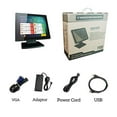 thumbnail image 2 of 12-Inch Capacitive Multi-Touch POS TFT LED Touchscreen Monitor, True Flat Seamless Design with Adjustable POS Stand for Retail Restaurant, HDMI & VGA Inputs, High Resolution 1024 x 768, 2 of 8