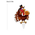 thumbnail image 3 of Thanksgiving Turkey Yard Decor, Fall Garden Stakes with Pumpkins, Weatherproof Turkey Outdoor Decorations for Home, Thanksgiving Holiday Garden Accessories, 3 of 7