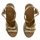 thumbnail image 4 of Sandalias Casuales para Mujer Maxim 1403 dorado 23.5, 4 of 4