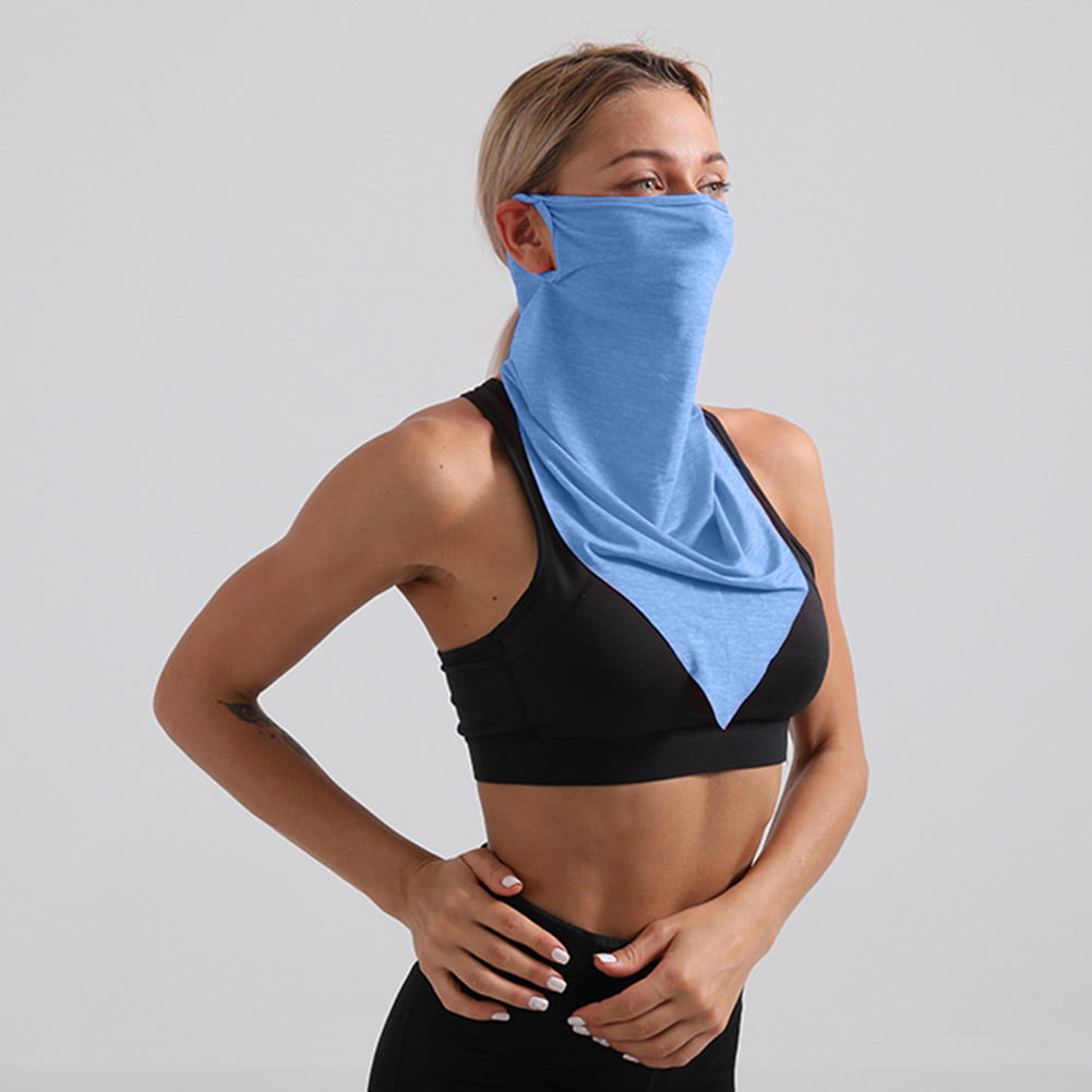 Face Neck Gaiter Breathable Bandana Cycling Fishing Ice Silk Scarf Outdoor Sport 