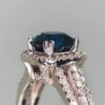 thumbnail image 3 of K-KED 925 Silver Blue Cubic Zirconia Rings Womens Wedding Fashion Delicate Jewelry Size 6-10-9, 3 of 6