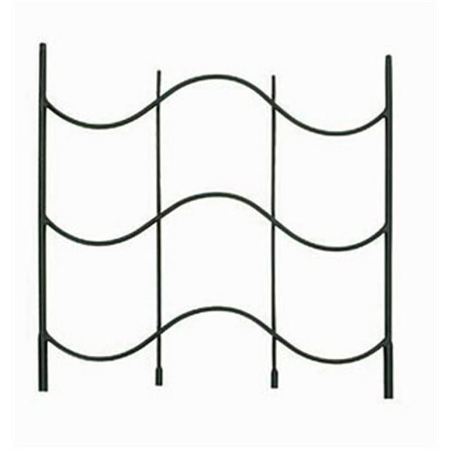 Achla FT-16E Waves Trellis Extension - Black Powdercoat