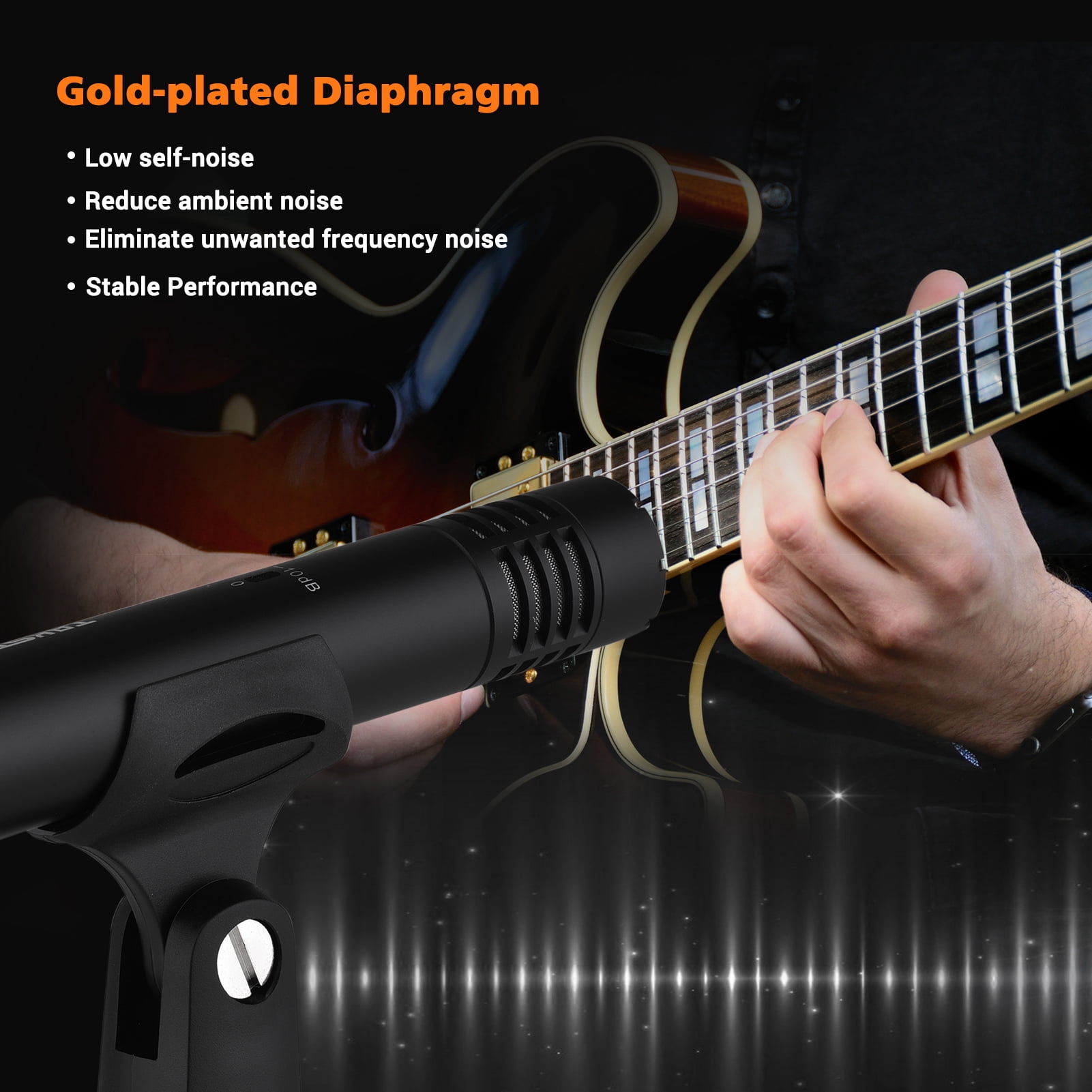 Microphone,Professional Condenser Xlr Mic 48v Resistant Xlr Mic Huiop Microph Mic 48v Buzhi Mewmewcat Condenser Moisture Resistant
