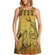 thumbnail image 1 of Disketp Coffee Vintage para Vestido sin Mangas para Mujeres, Vestidos de Verano para Mujeres, Casual y Holgado para la Playa, 1 of 7