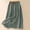 Army Green, variant on Caywon Womens Summer Vintage Cotton Linen Maxi Skirt Elastic High Waist Loose Flowy Casual A-Line Skirt for Women Daily Vacation Beach Wear Falda Larga para Mujer