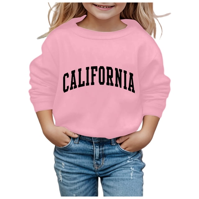 2DXuixsh Sweat à Capuche pour Filles, Manches Longues, Imprimé, Rose Taille 120