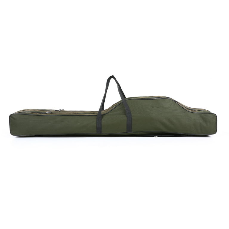 FDDL Two/Three 4Ft/4.2Ft/5Ft layers Portable Fishing Bag Folding Fishing Rod  Carrier Canvas Fishing Pole Tools Storage Bag Case Fishing Gear Tackle 