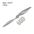 thumbnail image 2 of Hélices RC CW 10x7 Pulgadas 2-Palas para Avión Nylon Gris 3Pcs con Anillos Adaptadores, 2 of 4