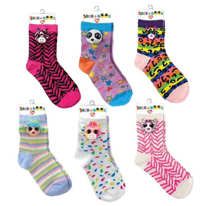 TY Fashion - Sock-A-Boos - SET of 6 Spring 2020 (1 size fits all Socks ...