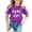 Purple, variant on MAIHAN Girl Shirts Graphic Tee Tops Round Neck Tee Summer Clothes for Girls Classic Basic T Shirt