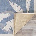 thumbnail image 2 of Couristan 2.25' x 11.75' Ivory and Blue Contemporary Rectangular Outdoor Area Throw Rug Runner, 2 of 4