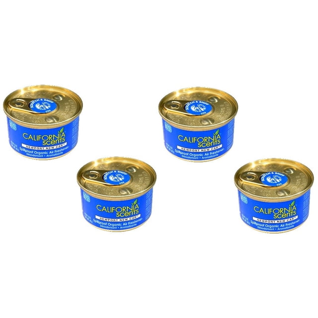 Air Freshener California Scents Newport New Car 44mL (Pack of 4)