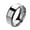 Silver, variant on 1 Pc Ring Unisex Stainless Steel Mirror Lightweight Finger Ring for Wedding