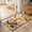 Brown, variant on Farmhouse Animal Washable Living Room Rugs 8'x10', Cow Horse Alpaca Pig Sunflower Rustic Washable Throw Large Area Rug Non-Slip Sturdy Edge Binding Carpet for Bedroom Dining Room Office